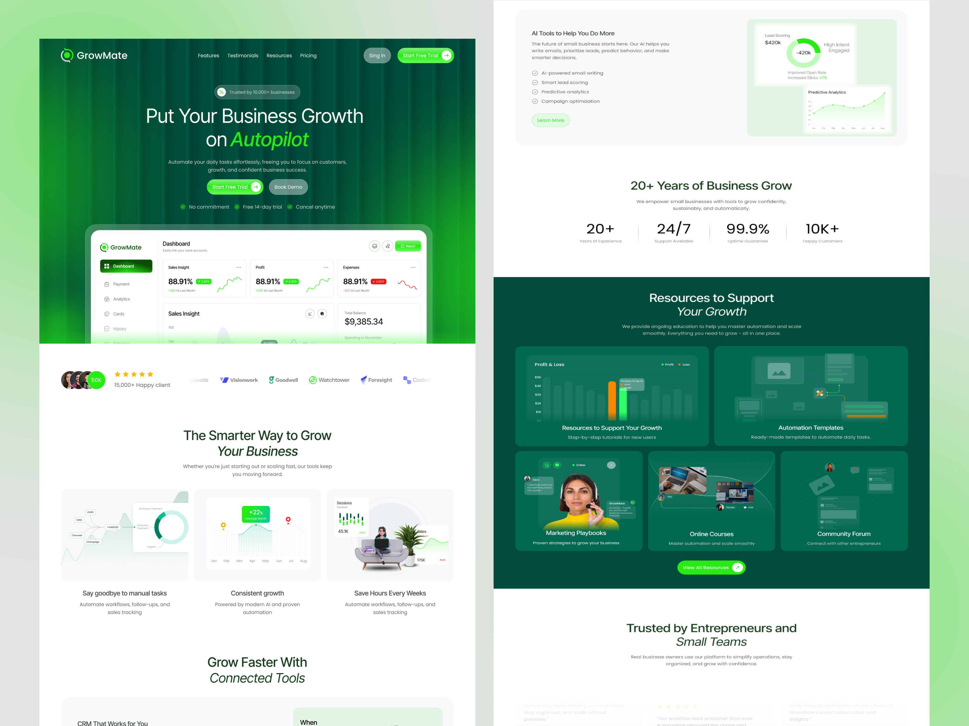 Example of Website Design 5–8 Pages