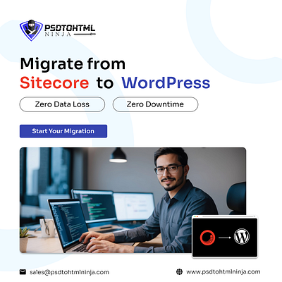 Sitecore to WordPress Migration - PSDtoHTMLNinja cms migration migration service sitecore sitecore migration sitecore to wordpress website migration wordpress wordpress development wordpress expert wordpress migration