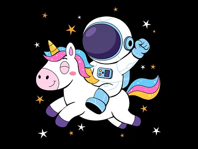 Astronaut Unicorn Cosmic Adventure in the Stars adventure astronaut astronaut unicorn celestial character constellation cosmic creative drawing exploration fairytale fantasy journey moon outer space planet sky space starlight whimsical