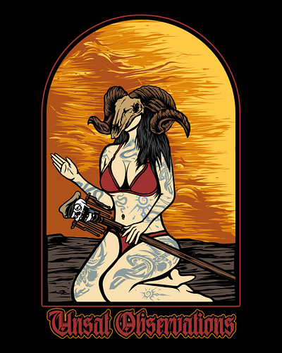 Scary Girl artw artwork customdesign darkart design girl illustration tshirt tshirtdesign