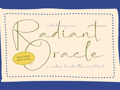 Radiant Oracle - A Modern Handwritten Script beauty bold calligraphy chic fashion femine font handwritten lettering logo luxury masculine modern monoline retro script signature style thin typeface