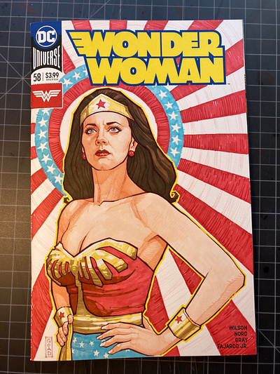 Wonder Woman sketch cover comic book dc comics drawing illustration marker art wonder woman