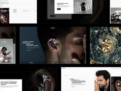 Landing Page for Avant-Garde Jewelry Product jewelry web web design website