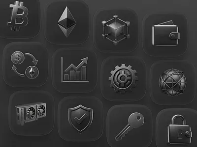 Crypto 3D Icon Animation 3d 3d animation 3d crypto icon 3d icon animation bitcoin 3d icon black white crypto icon currency icon design global icon icon design icon illustration illustration security statistic icon