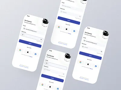 Login Mobile UI appdesing login loginscreen loginui mobileloginui uiux