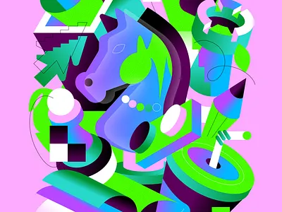 Chess / Compilation boardinggame book chess game hobby knight play reading