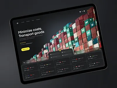 Landing Page Design for Logistics Company web web design website website design