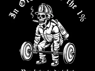 Skull Fire Fighter fitness art artwork customdesign design firefighter fitness graphic design illustration skull skullart skulls tactical tshirt