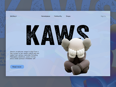 Design concept for marketplace concept ui