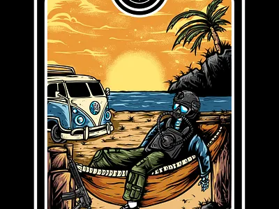 Van for Vacation art artwork customdesign design graphic design illustration skull skulls tshirt tshirtdesign vacation van