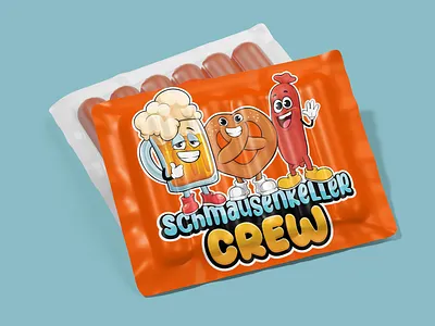 Food Package Cartoon Mascot Design| Cute Cartoon Characters beer branding cartoon cartoon character character character design cute food brand fun mascot mascot design sausage
