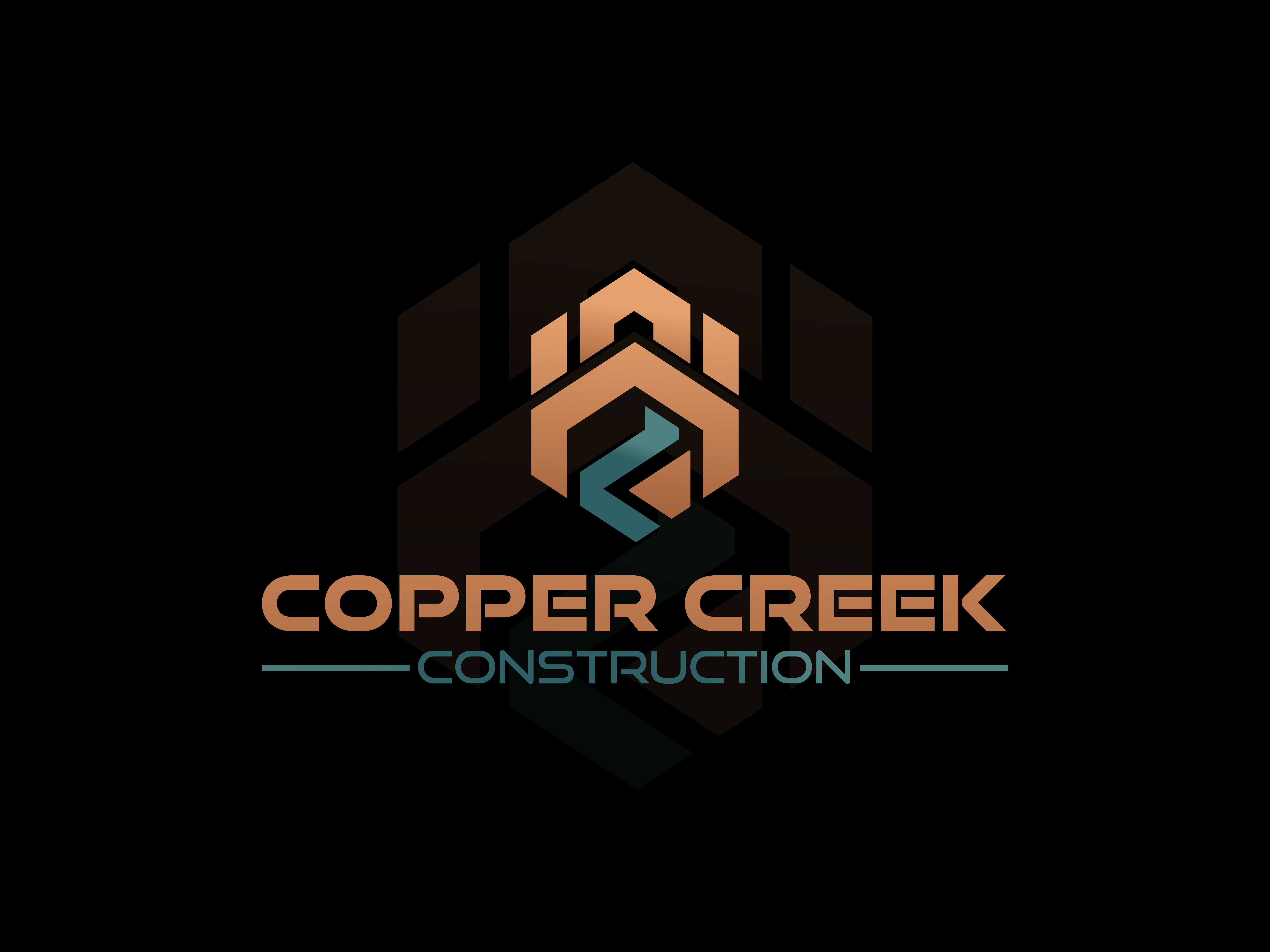 Copper Creek Construction Logo Design brandkit constructionbranding constructioncompany constructiondesign constructionlogo contractorlogo creativelogo design graphic design logo logo design
