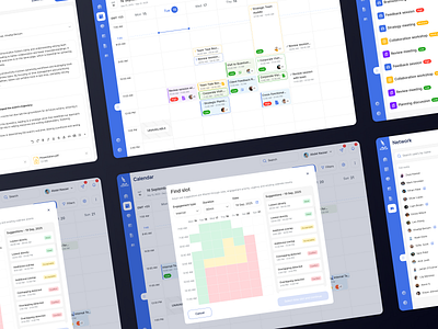 Calendar Web App Design analytics blue business calendar chart clean company desktop graph numbers professional statistics web