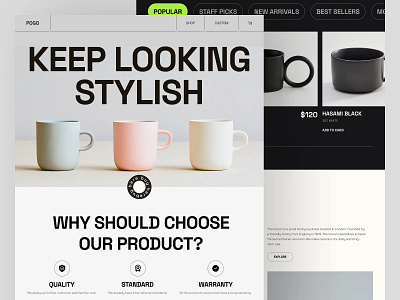Ecommerce Landing Page e commerce ecommerce homepage landing page saas uiux website website design