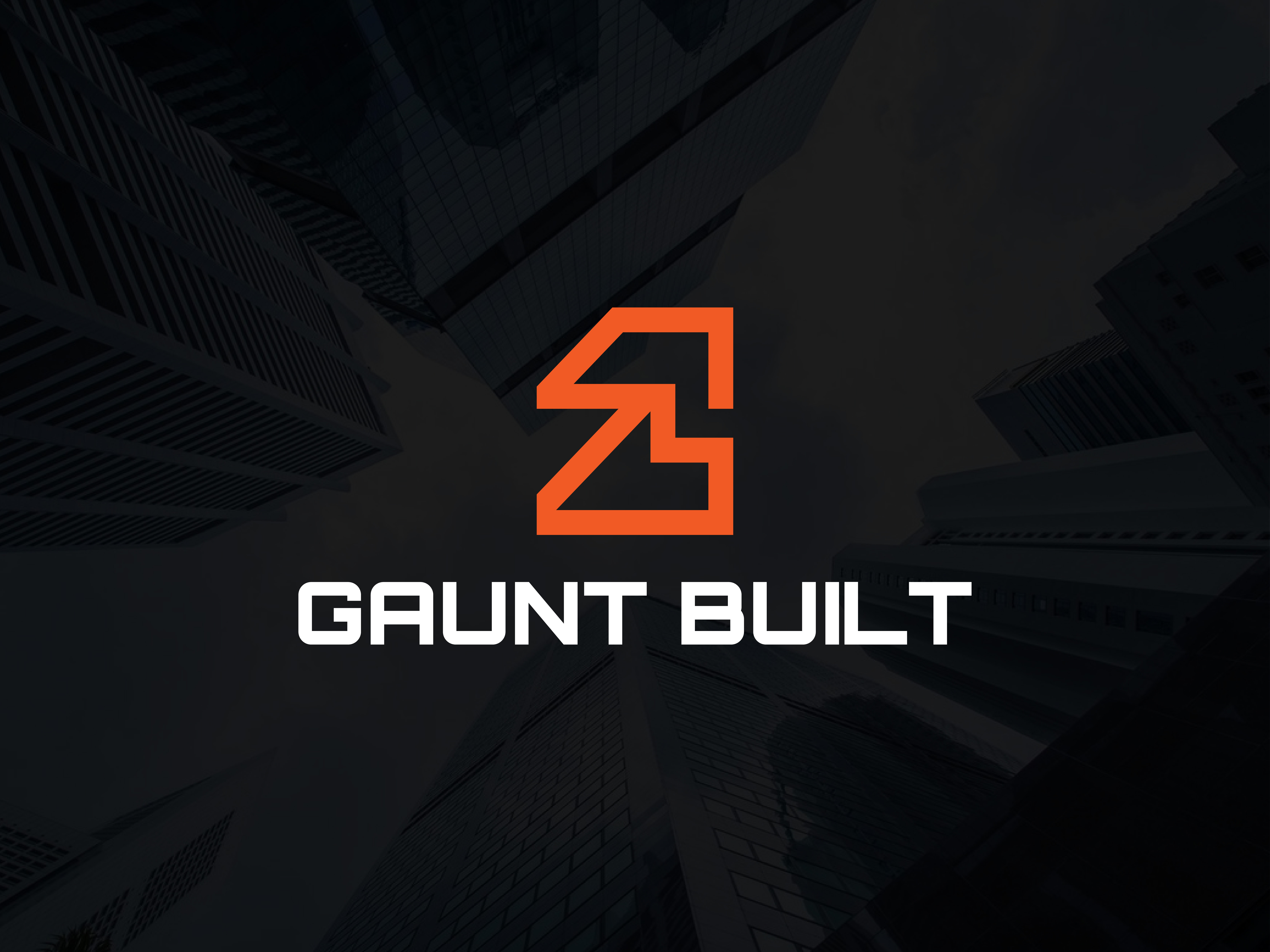 GAUNT BUILT Building Company Logo brandkit buildinglogo businesslogo constructionbranding constructioncompany constructiondesign constructionlogo contractorlogo logo branding logo design logodesigner