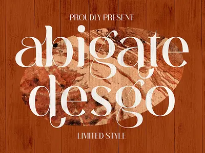 Abigate Desgo Stylish Serif Font branding display typeface font font elegant font family fonts handwritten lettering lettering type logo minimal retro sans serif sans stylish serif type typedesign typeface typography variable font
