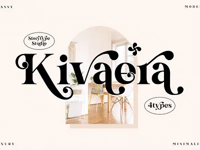 Kivaera Stylish Serif Font branding display typeface font font elegant font family fonts handwritten lettering lettering type logo minimal retro sans serif sans stylish serif type typedesign typeface typography variable font