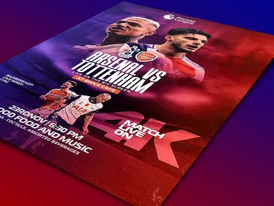 football match flyer designing local tournament or nightclub viewing sharp graphics sports bar screening