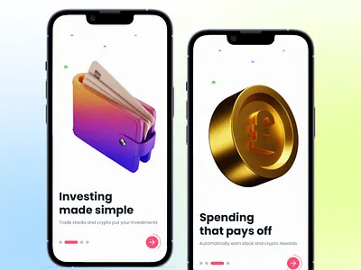 Onboarding Screen - Investing app app app design design investing app minimal mobile app mobile ui onboarding onboarding screen ui