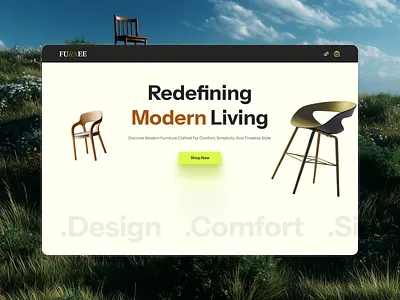 A Clean, Modern Look for Modern Living: Hero Section Design figma hero section landing page minima minimal minimal design moderndesign portfolio ui uiux website design