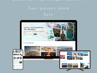 Travel website adventure booking website branding creative design explore figma design free landiing page minimal design popular design tour booking tourism site travel agency travel guide trending design ui uiux world travel