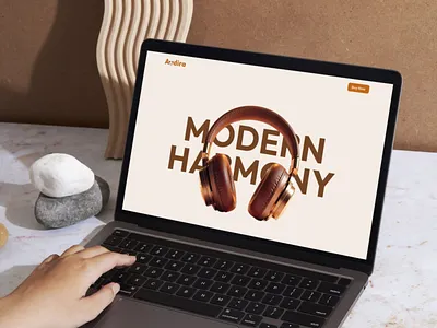Premium Headphone Landing Page — Web Design, UI/UX & Animation animation ecommerce gsap headphone htmlcss interactiondesign landingpage modernui premiumdesign productdesign uidesign webdesign