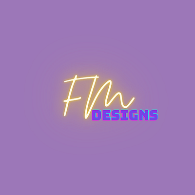 Neon logo branding graphic design logo