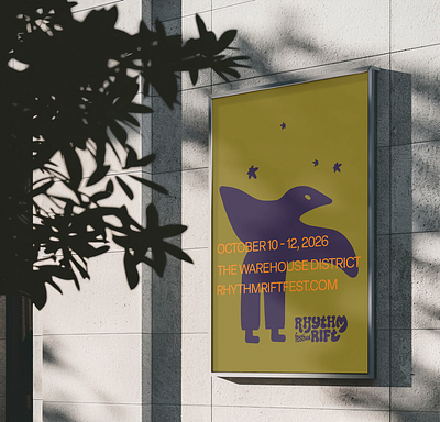 RHYTHM RIFT FESTIVAL VISUAL IDENTITY atmospheric bold brand design brand identity brand identity design branding design illustration logo logo design music music festival