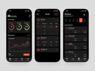 BetterFit – Fitness & Workout App activity tracker design exercise fitness app fitness app ui fitness mobile fitness mobile app gym gym mobile app health app mobile mobile app mobile app design mobile design product design sport ui wavespace workout app