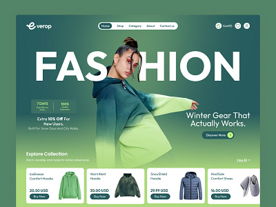 Smart Design for Seasonal Fashion Ecommerce UIUX 2026 banner branding checkout page e commerce landing page ecommerce ecommerce app ecommerce store fashion ecommerce header hero section hoodie landing page minimal design product listing page shopify development techwitpro wordpress