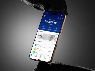 Crypto Wallet | UI/UX Design blockchain app crypto crypto app design crypto mobile app crypto ui ui design ux design web3 wallet
