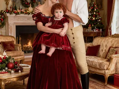 Dukes Family at Yuletide cover art work graphic design historical romance regency yuletide