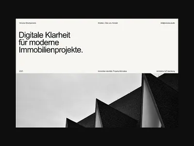Digitale Klarheit für moderne Immobilienprojekte architect landing architecture property developers real estate real estate landing swiss design web design