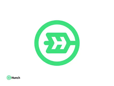 Hunch Startup Symbol ads adtech ai arrow automation belgrade branding data hunch logo logodesign mark marketing saas serbia startup startup branding symbol tech
