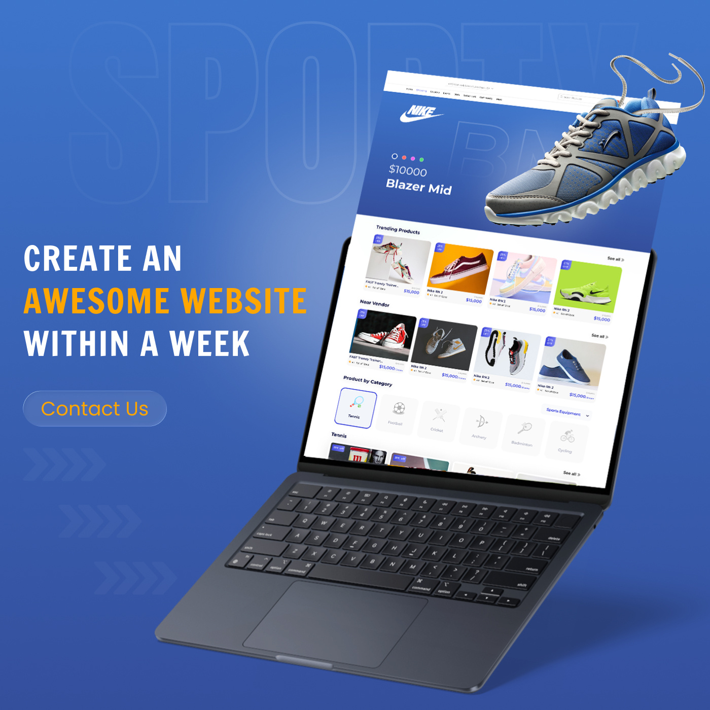 E-Commerce Website UI – Built Fast, Clean & Stunning ecommerce ui design fast website design modern web mockup online store design product grid ui responsive website ui web ui concept