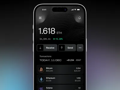 Web3 Wallet Flow: Minimal Surfaces, High-Signal Interactions app crypto mobile app transactions ui wallet web3 web3 design