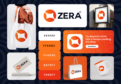 Modern Tech Branding for ZERA Logo Design animation logo app icon branding business logo design gradient logo graphic design logo design logo mockup minimalist logo modern logo yellow color z logo zera logo
