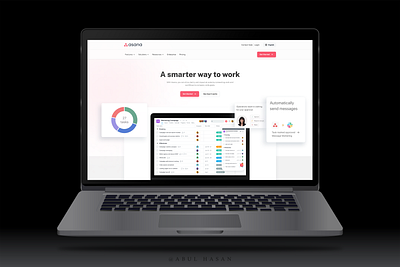 Asana website redesign design figma website landing page uiux design web design website design