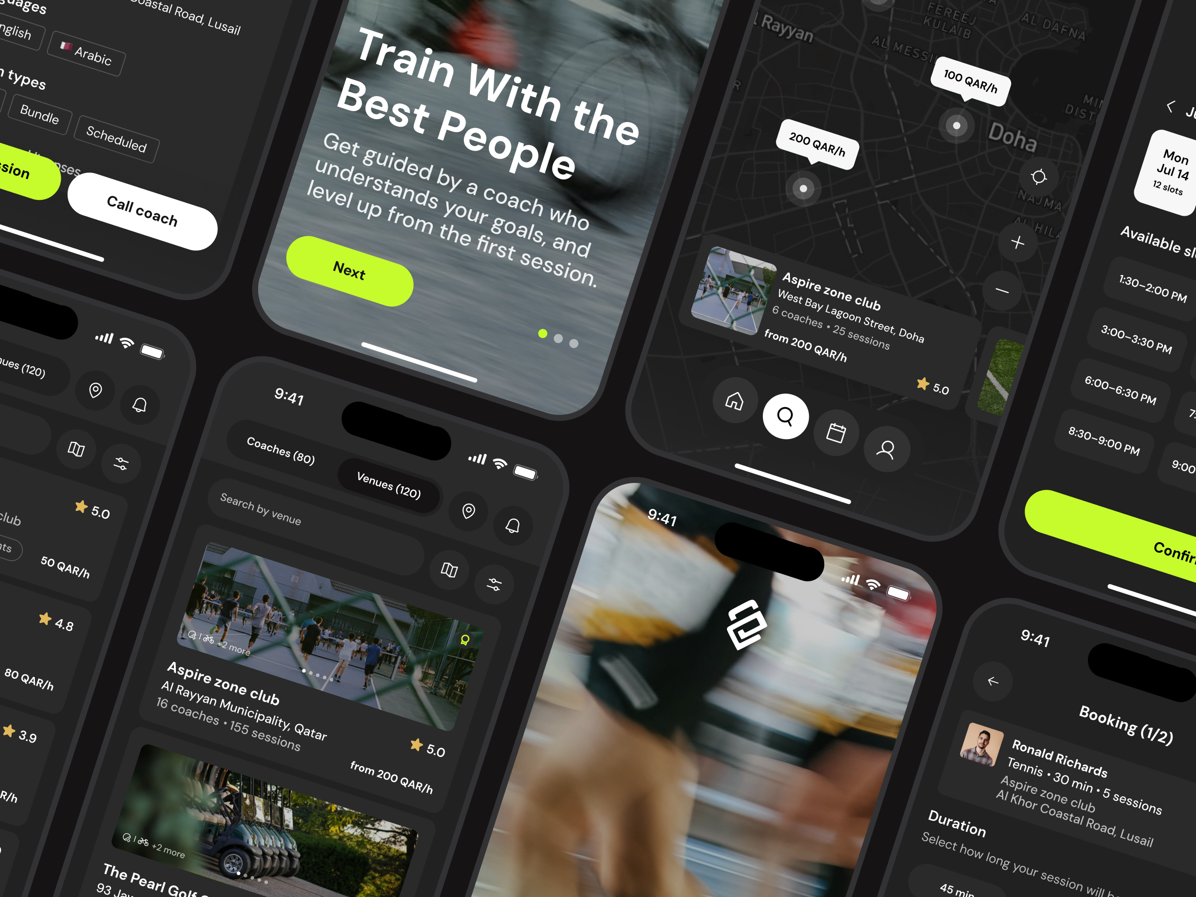 Example of A Fitness Coaching App Design Concept