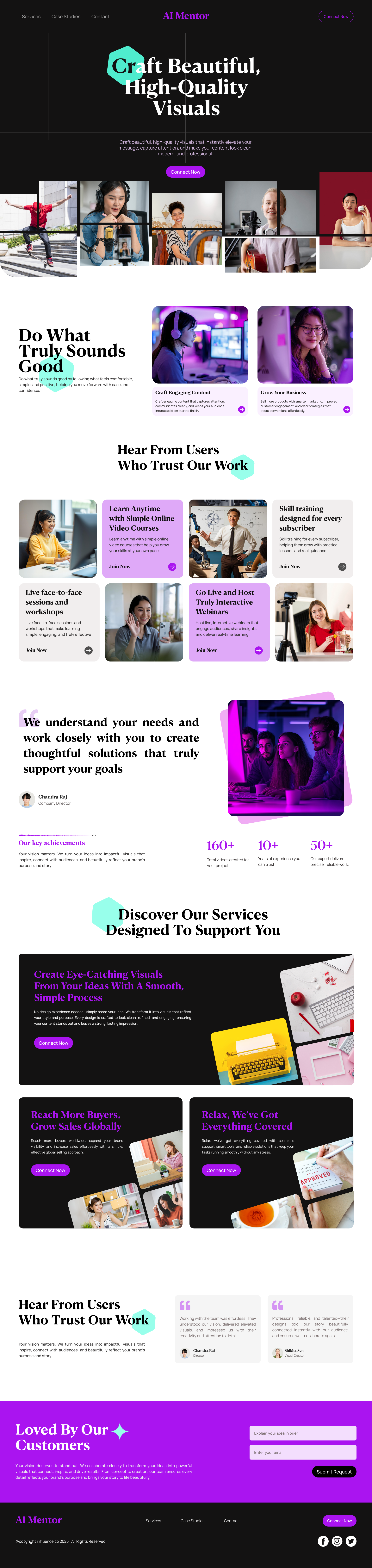 Ai Mentor Landing Page Design adobe ai branding figma landing page logo photoshop ui ux