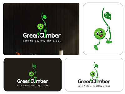 Greenclimber Logo agriculture clean climb eco safe effective farming fresh green growth harvest healthy natural nature organic pest control progress protection rooted safe strong