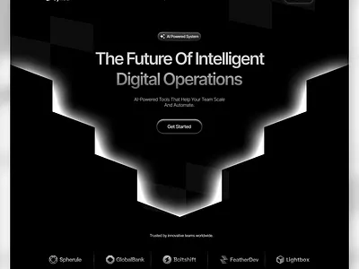 Dark mode Premium AI SaaS landing page Design ai saas branding clean clean dark mode design clean landing page dark mode saas landing page glow effect ui graphic design landing page latest ui design premium dark mode ui saas ui uiux web design