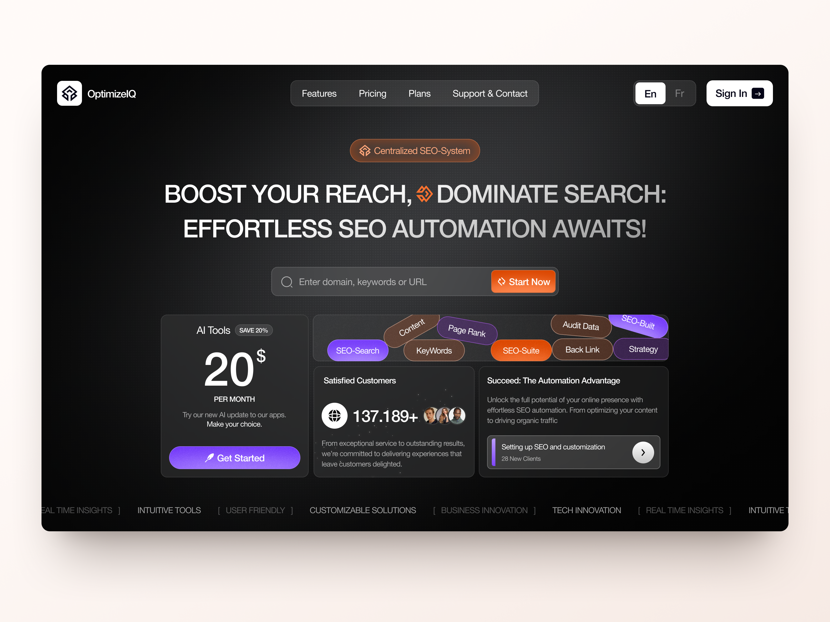 UI-UX for SEO Automation, Digital Marketing design interface product service startup ui uiux ux web website