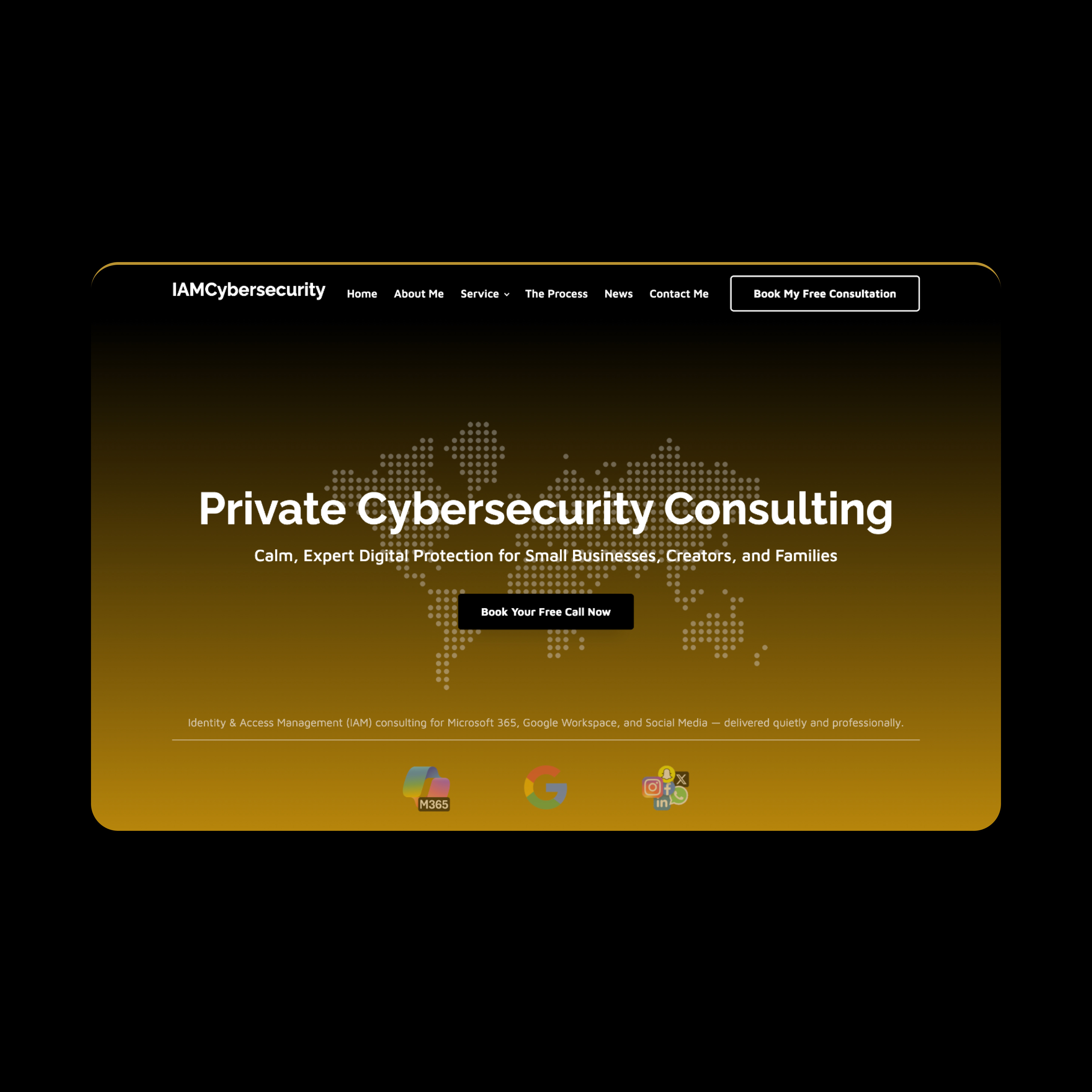 IAMCybersecurity - Web Design & Development / WordPress brand branding design graphic design landing page ui web design web development website wordpress