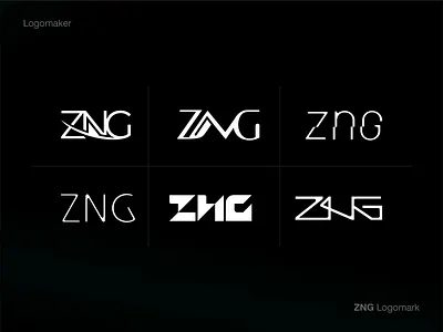 ZNG Wordmark africandesign brandcase stud branding design dribbbleweeklywarmup graphic design illustration logo ui