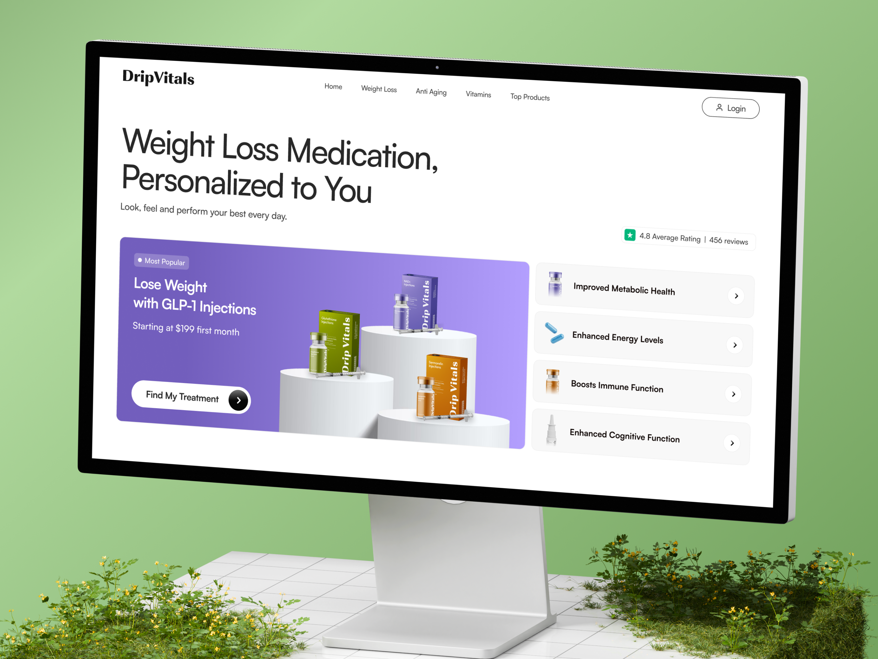 Example of Telehealth & Wellness - Website Design