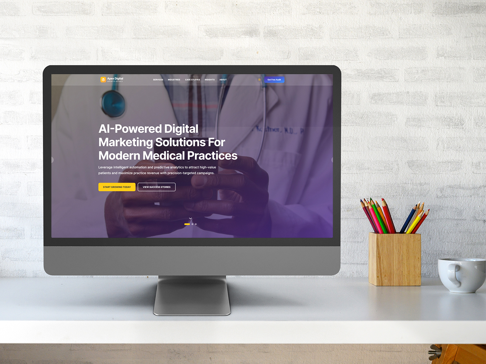 Digital Marketing Agency branding clean creative design graphic design landing page landingpage layout modern ui ux website
