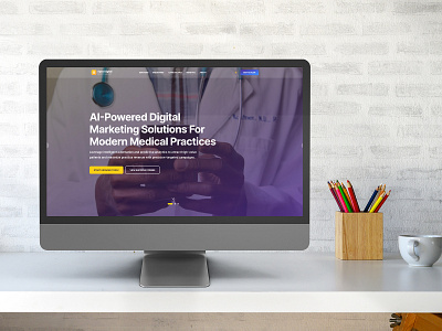 Digital Marketing Agency branding clean creative design graphic design landing page landingpage layout modern ui ux website