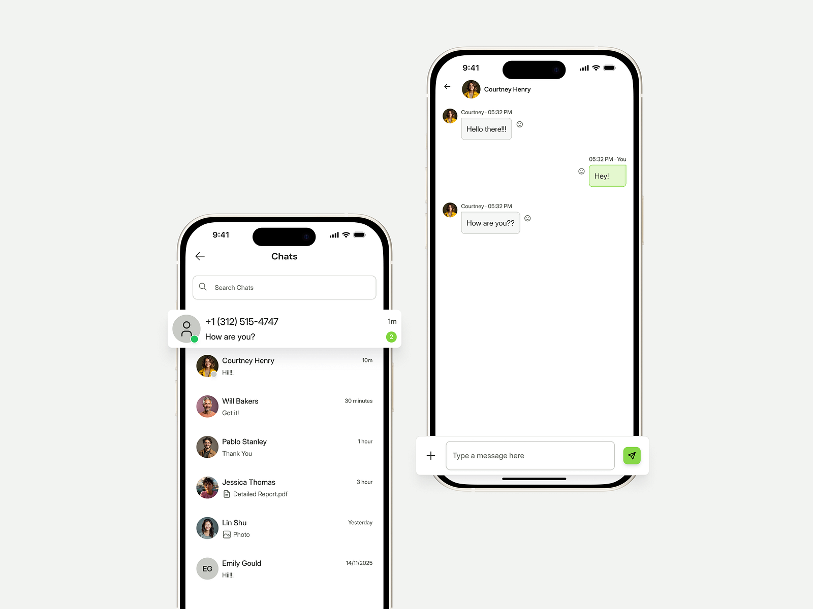Clean Messaging Interface – User-to-User & Support Communication by ...
