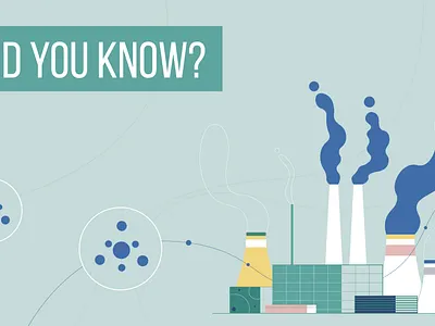 Industrial illustration design flat illustration line vector